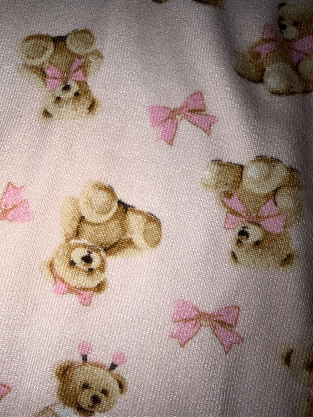 2T toddlers pink Teddy Bear Pajama Set